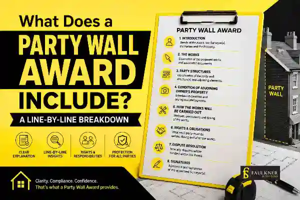 Party Wall Awards Explained Line-by-Line: What Property Owners and Neighbours Need to Know 1 What Does a Party Wall Award Include? A Line-by-Line Breakdown Slough